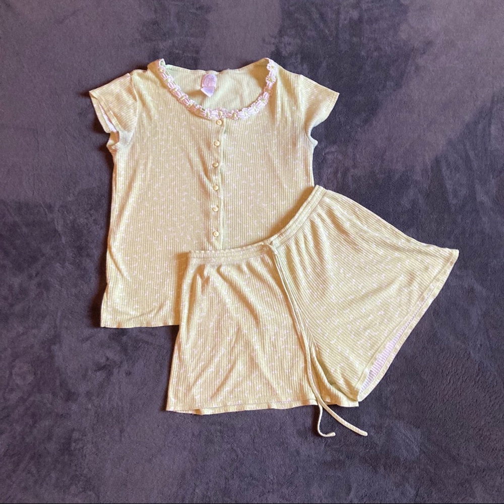 Womens green pajama set